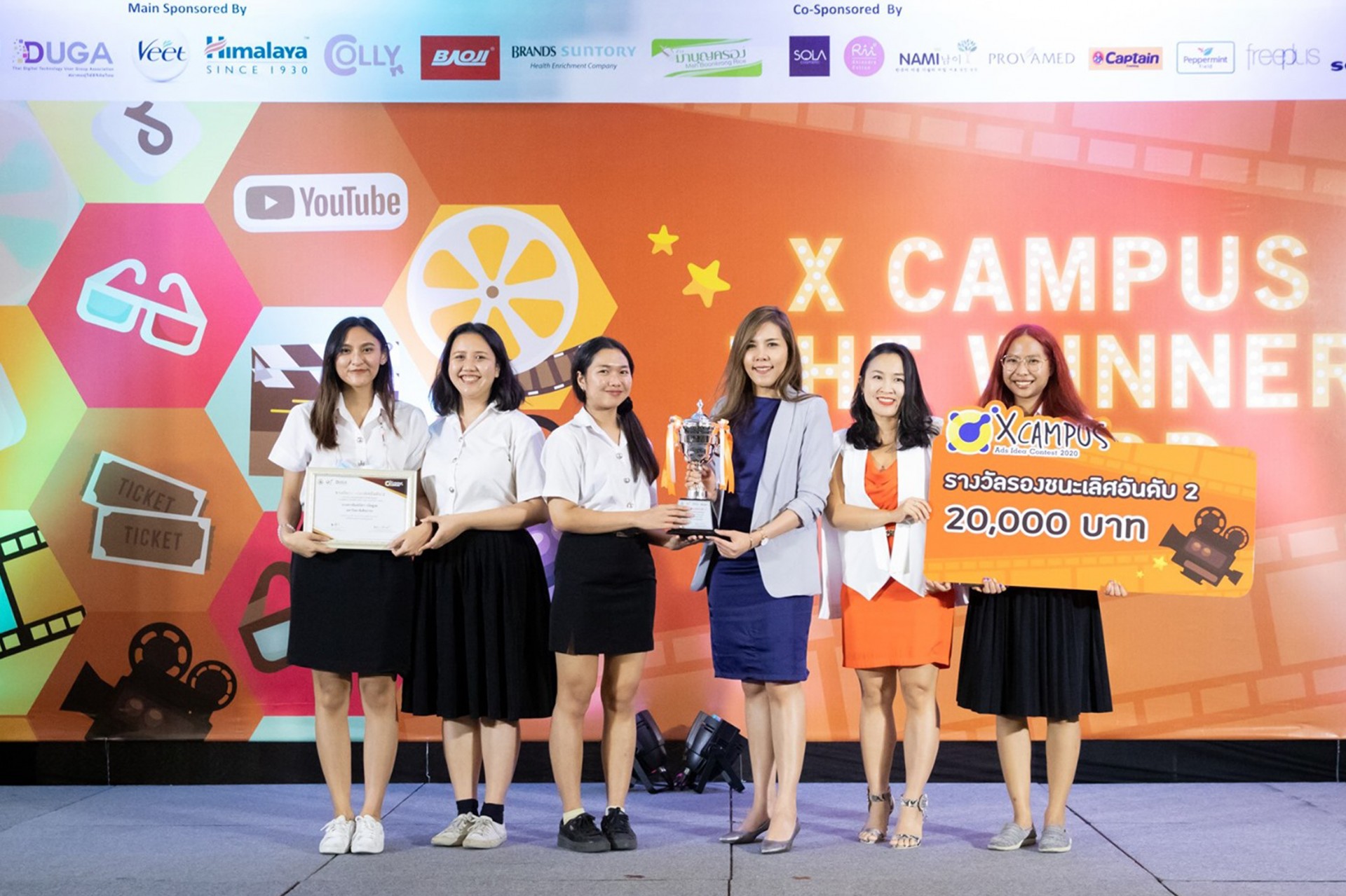 Thammasat University students win awards at “X Campus Advertising Idea Contest”