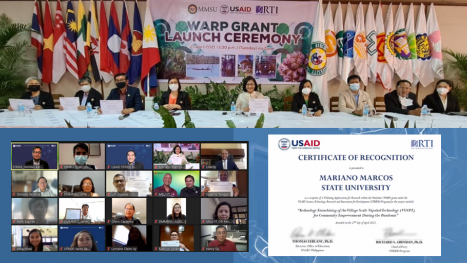 USAID grants MMSU with funds to widen Nipahol tech
